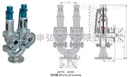 A38Y蒸汽雙聯彈簧式安全閥