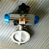 D671F46氣動防腐襯四氟蝶閥